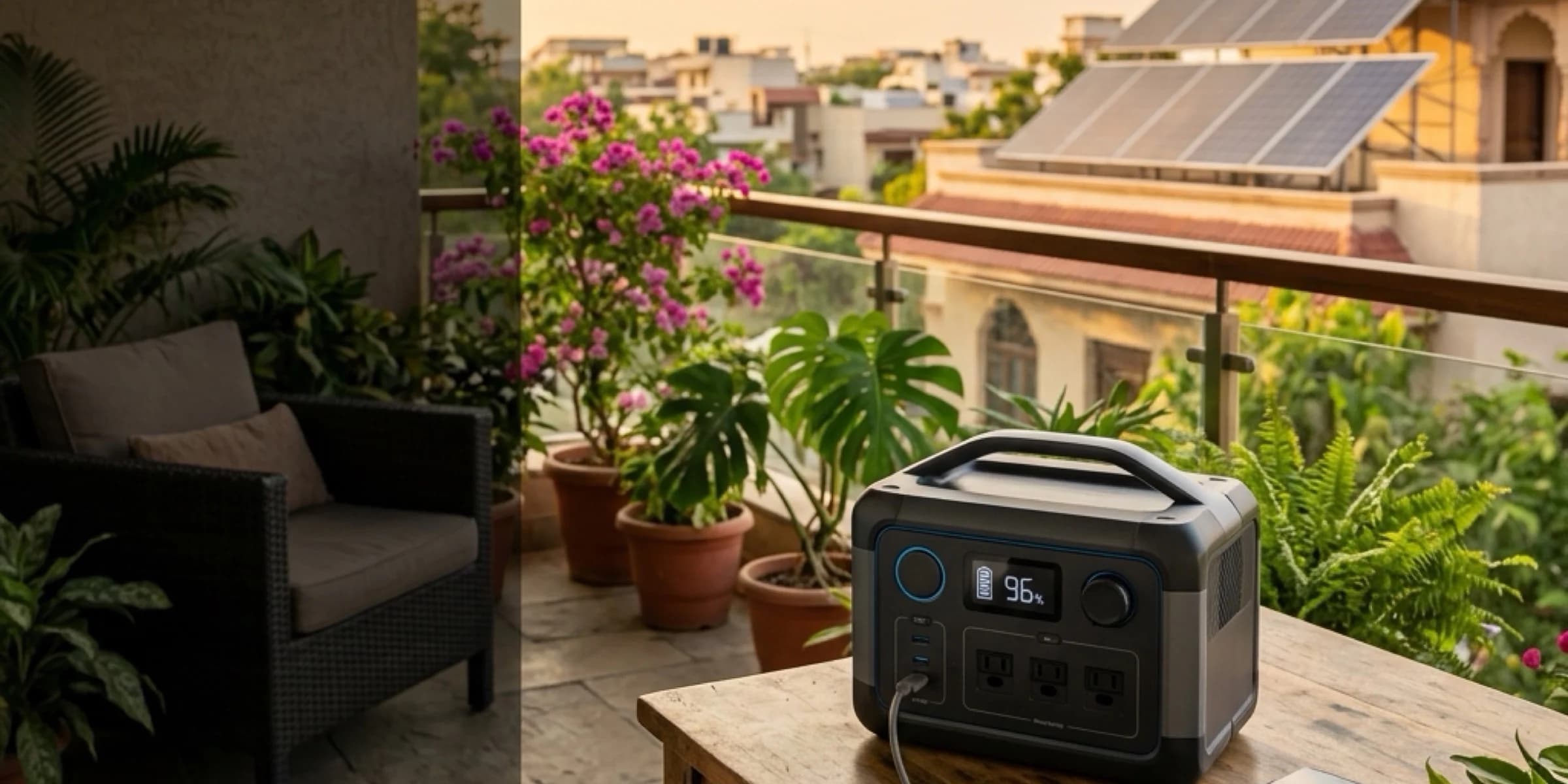 Hero lifestyle shot — power station in use